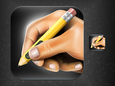 Digital Pen #2 dark digital hand holding icon iphone pen pencil