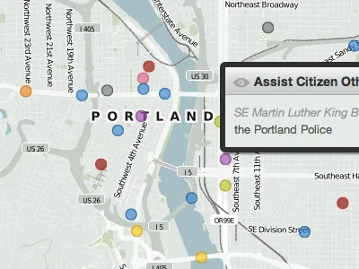 Polymaps Experiment cloudmade geojson map mapping polymaps portland
