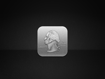 Stocks black george washington grey icon ios ipad iphone quarter silver stocks tetra theme white