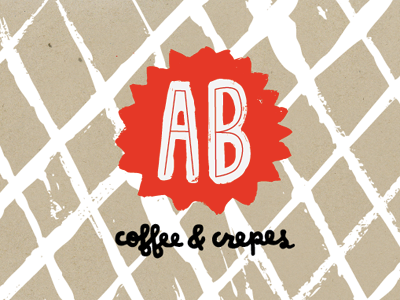 Coffee and Crepes Packaging Branding branding crepes food handmade identity lettering local paint typography