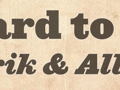 ard to invitation typography