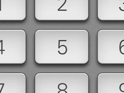 Retina display keypad