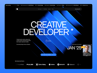 Creative Developer Portfolio Concept creative developer developer portfolio