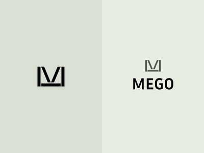 Mego logotype concept branding graphic design illustration logo typography