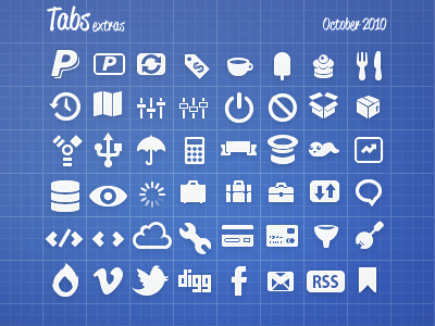 Tabsextras October - Banjo Edition banjo blue extras glyphs icons tabs