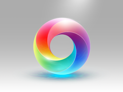 Secret Icon Rainbow Remix (DoubleTwist AirSync Icon) airsync caustics doubletwist icon mobius strip rainbow rebound remix