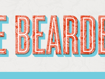 E Bearded bearded type typography web