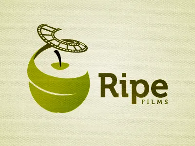 Ripe Films Logo contemporary corporate identity logo simple