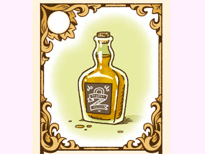 A "Shot" of Whiskey design illustration whiskey