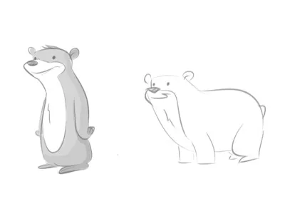 HERP! DERP! 2d character design illustration sketch