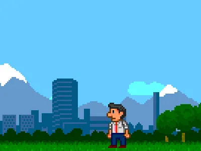 Frank v0.1 8bit game iphone pixel retro