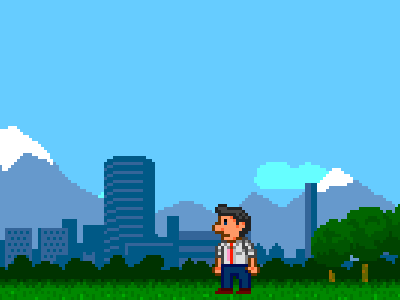 Frank v0.1 8bit game iphone pixel retro