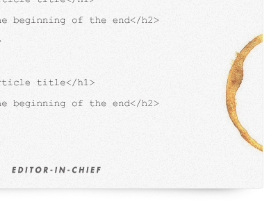Coffee Stain brown code happy magic fun time hmft texture web design white