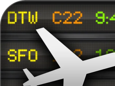 FlightBoard Icon app artwork icon iphone itunes plane travel