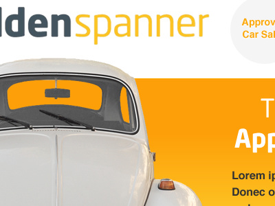 Den Spanner beetle golden orange spanner vw work