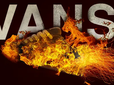 Vans collage grunge photoshop poster