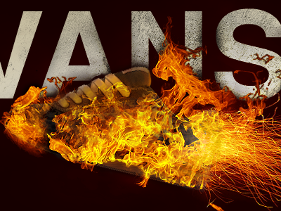 Vans collage grunge photoshop poster