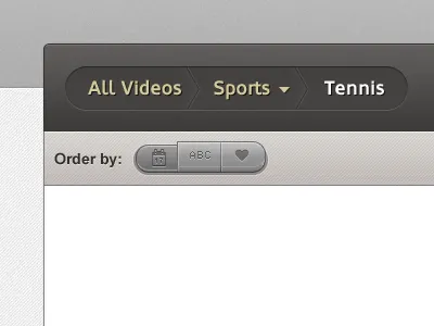 Codename VDO breadcrumbs button oblik order segmented control