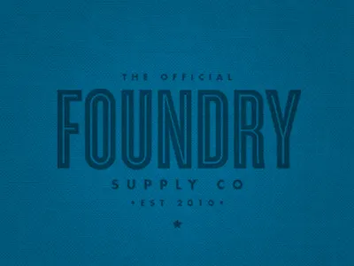Foundry Store blue logo store