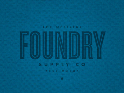 Foundry Store blue logo store