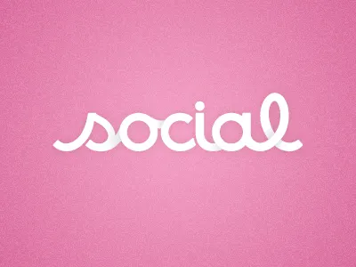 Social Logo bubble gum pink custom face happiness logo love overlap peace social design house