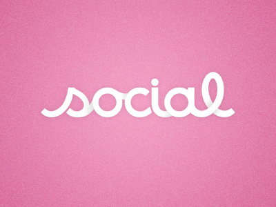 Social Logo bubble gum pink custom face happiness logo love overlap peace social design house