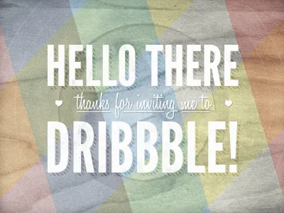 Hello Dribbble! dribbble first shot wood