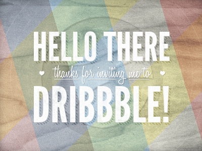 Hello Dribbble! dribbble first shot wood