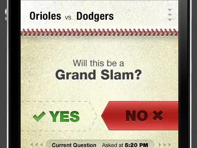 I love mobile design. (iPhone iOS app interface UI UX) app baseball button buttons design interface ios iphone mobile sports ui user ux vector