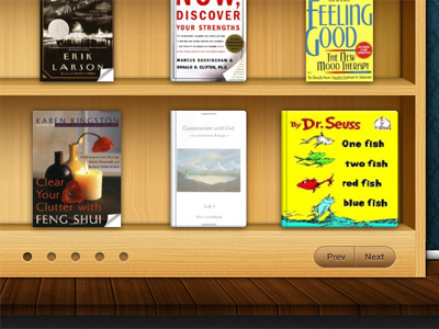 ShelfLuv Pagination app brown button dark pagination pek ui wood