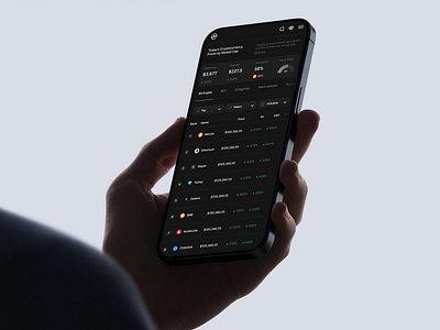 Coinmarketcap | Facelift app blockchain crypto cryptocurrency mobile screen design ui design website