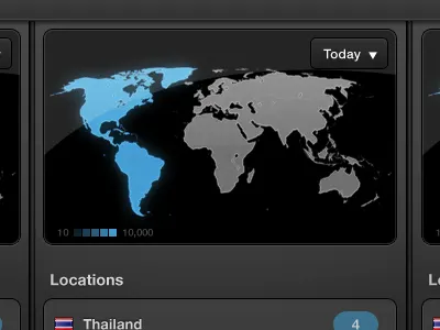 A redesign I'm working on (3) dark map webapp