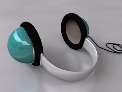 Headphones c4d headphones render