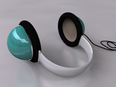 Headphones c4d headphones render
