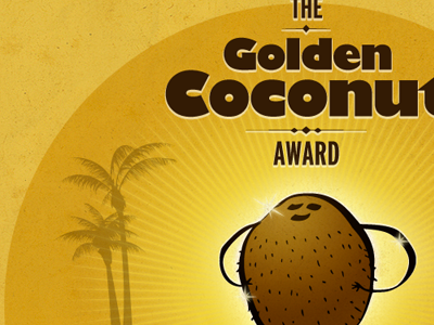 Brown golden coconut brown coconut golden illustration yellow