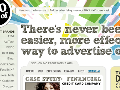 Stats Landing Page Redesign 140proof graph infographic twitter