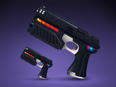 Lawgiver 5e3399 comicbook gun icon illustration judgedredd laser osx purple