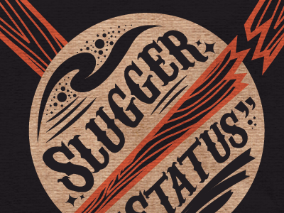 Slugger Status baseball orange