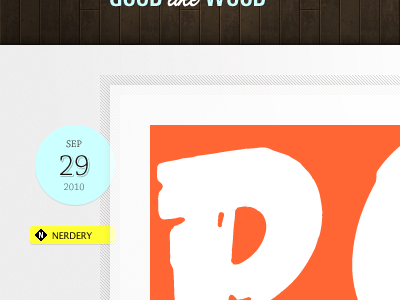 New Website blog date design tag typography website