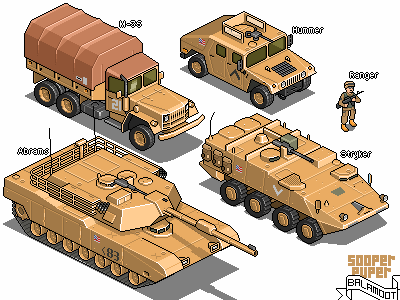 American warfare iso isometric pixel pixelart