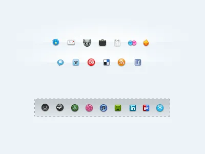 Dixhuit - Reloaded dixhuit free icon pack pixel resource social