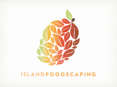 Island Foodscaping branding fruit hawaii landscaping logo mango permaculture