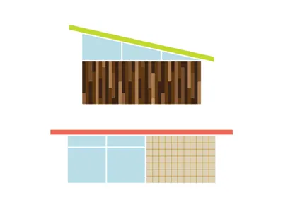 Mod Houses color houses illustration modern