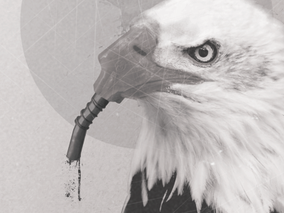 Oil of America america black eagle grey nozzle oil photomanipulation pump white