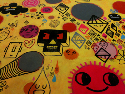 in progress 2, 10/05/10 drawing hyperdoodle illustration maura cluthe painting