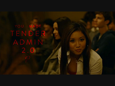 Teaser brandon grotesque parody social network tender tenderapp