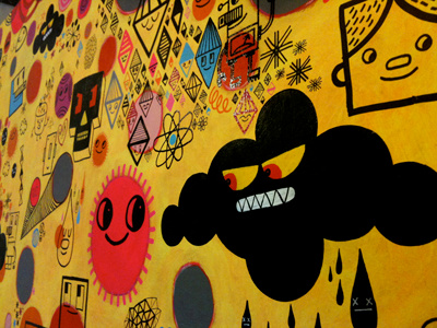 in progress 1, 10/05/10 drawing hyperdoodle illustration maura cluthe painting