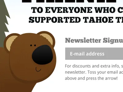 Thank You Bear illustration