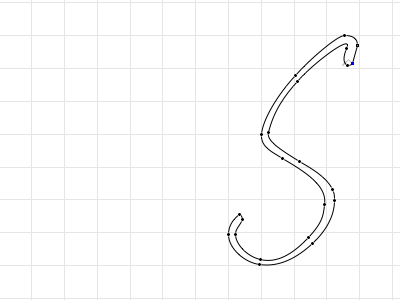Playing in TypeTool glyph handwriting type typetool