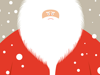 Festive Fluff cartoon character festive fluffy modern santa claus simonox